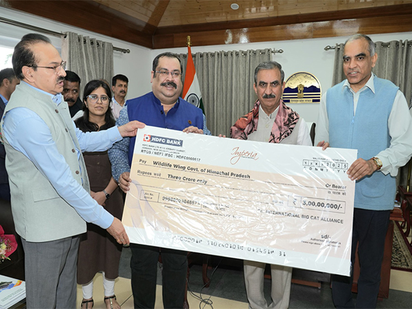 CM Sukhu receives Rs 3 crore cheque from IBCA for Tsarap Chu Conservation Reserve (Photo/Press Release)