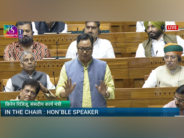 Union Minister for Parliamentary Affairs Kiren Rijiju (Photo Source: Sansad TV)