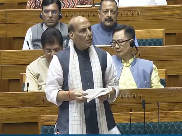 Union Defence Minister Rajnath Singh (Photo/Sansad TV) 