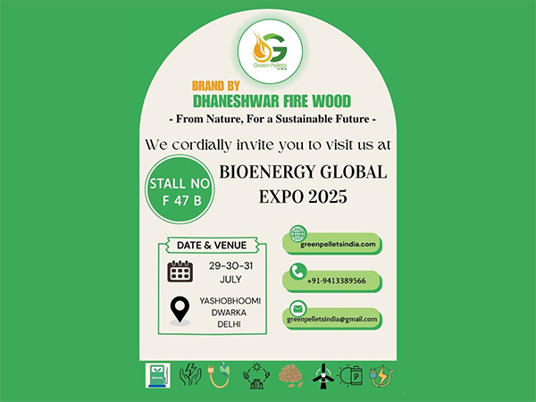 Green Pellets India to Showcase Sustainable Fuel Innovations at Bioenergy Global Expo 2025