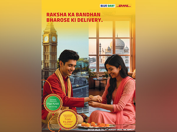 Annual DHL Express 'Rakhi Express' campaign offers discounts on international shipments, starting at INR 3,099* all inclusive