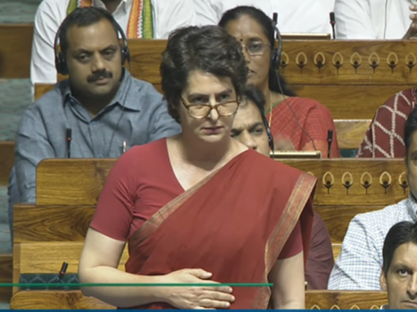 Congress MP Priyanka Gandhi Vadra (Photo/Sansad TV)