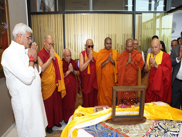 The sacred Piprahwa relics of Bhagwan Buddha have came home after 127 long years. (Photo/ANI)