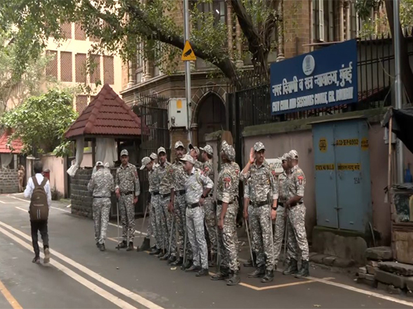 Visuals from outside Mumbai court ahead of the Malegaon blast case verdict (Photo/ANI)  