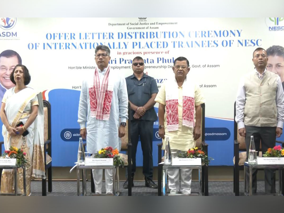 Assam Minister Pijush Hazarika and Prashanta Phukan (Photo/ANI)