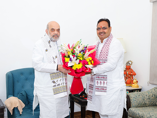 Rajasthan CM Bhajanlal Sharma with Union HM Amit Shah (Photo/@Bhajanlalbjp)