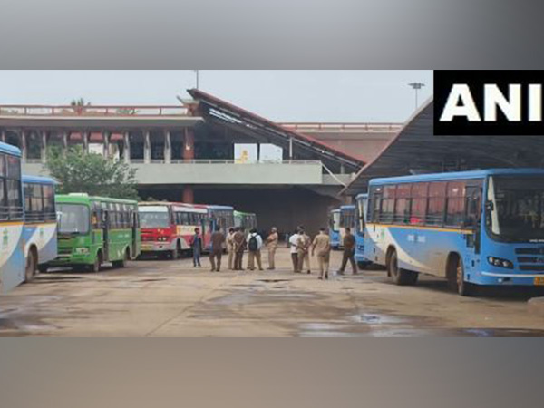 Visual from Hosur Bus Stand in Hubballi (Photo/ANI)