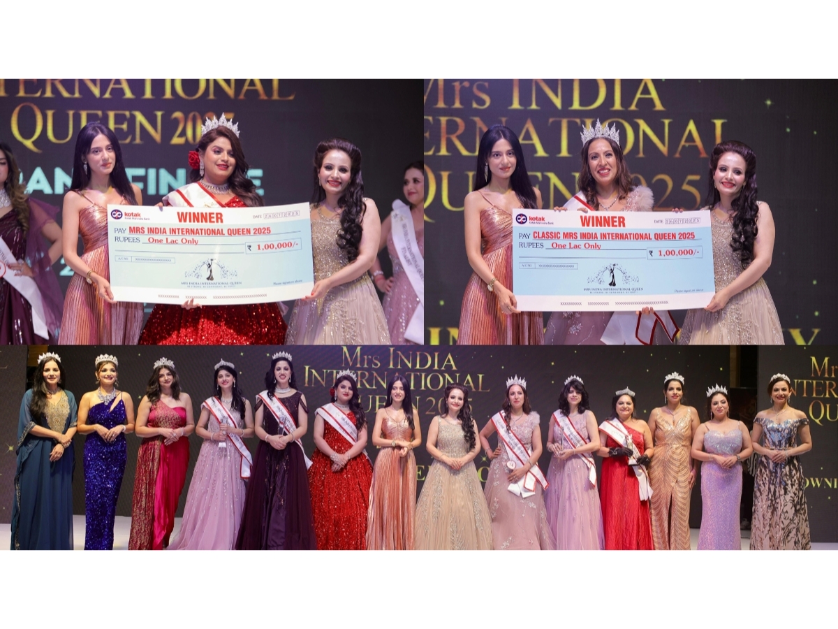 Victorious Queens of Mrs India International Queen 2025 crowned by Amrita Rao & Ankita Saroha