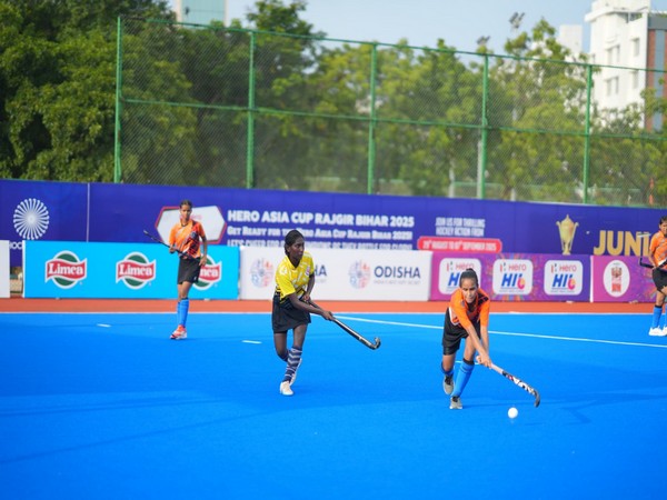 Players in action during the match (Photo: Hockey India)