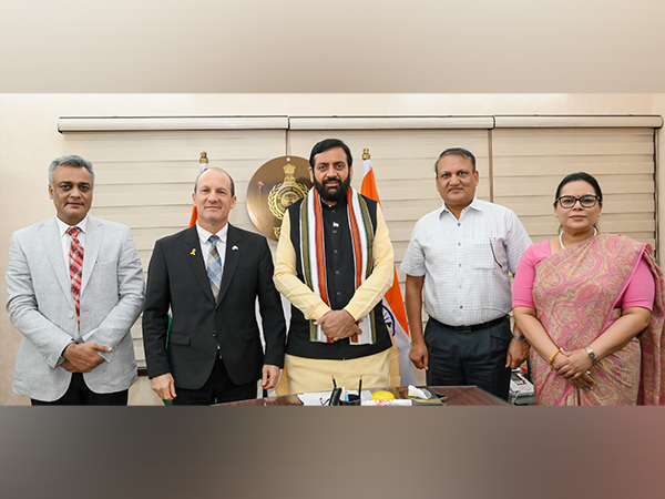 Haryana CM Nayab Singh Saini meets Israeli Ambassador Reuven Azar (Photo/ X@cmohry)