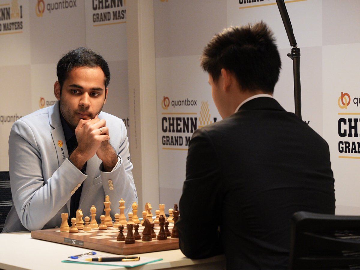 Arjun Erigaisi in action. (Photo: Chennai Grand Masters)