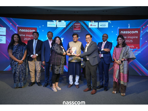 NASSCOM SME Inspire Award 2025 - Award by Piyush Goyal (Union Minister - Ministry of Commerce and Industry, Government of India)