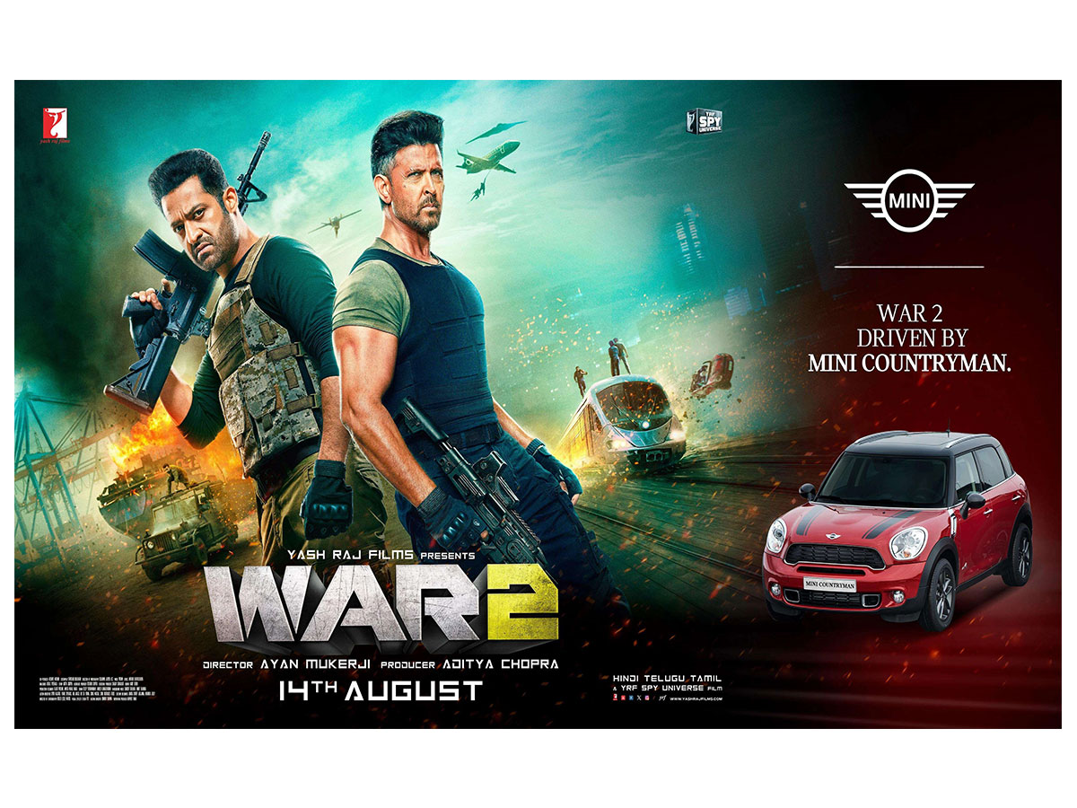 MINI revs up the excitement in Bollywood's biggest action entertainer YRF's 'WAR 2'