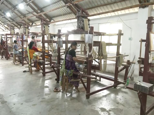 Assam's traditional weavers. (Photo/ANI)
