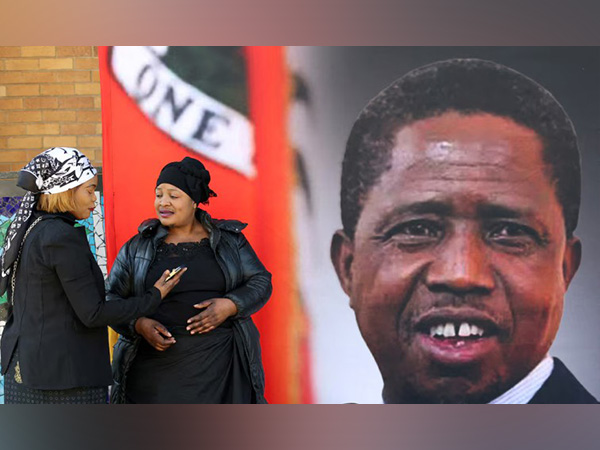 Mourners gather before funeral of Zambia's ex-President Edgar Lungu in Hillbrow after his death in South Africa (Photo/Reuters)