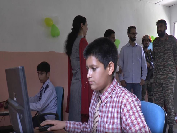 State-of-the-art computer lab set up by the Indian Army's 4RR for the students of Little Angel School of Bhadarwah University Campus (Photo/ANI)