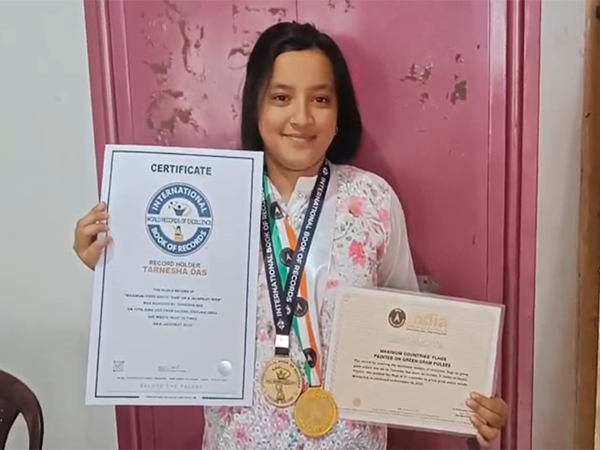  Tarnesha Das enters International Book of Records (Photo/ANI) 