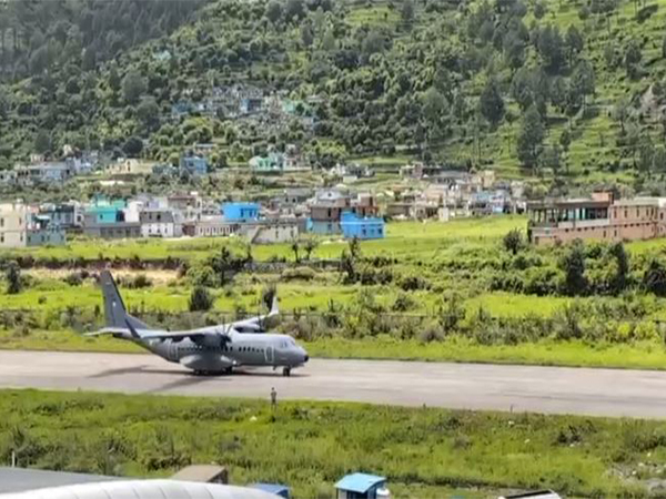 C295 lands in Uttarkashi's Dharasu (Photo/ANI)