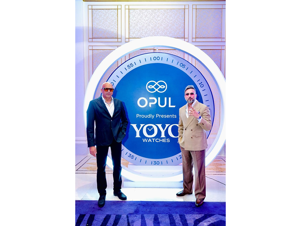 Neeraj Bhatia, CEO & Founder, OPUL (left) with music megastar Yo Yo Honey Singh (right)