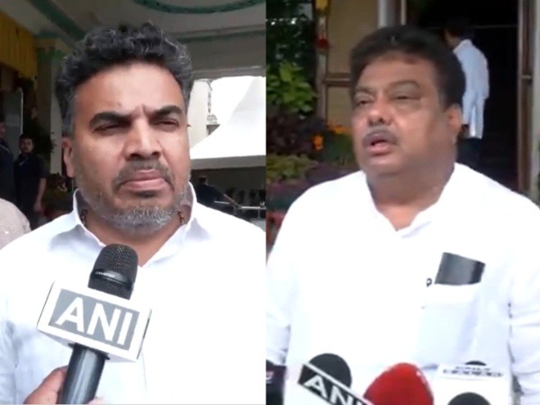 Congress MLA H D Ranganath (L); Karnataka Minister M B Patil (R) (Photo/ANI)