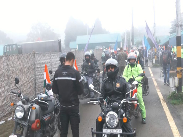 Indian Army's Surya Spiti Bike rally flags off from Shimla. (Photo/ANI)