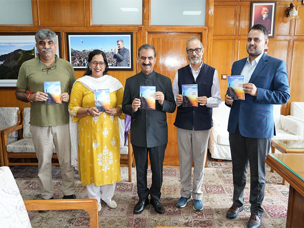Himachal Pradesh CM Sukhu releases book titled 'Sangharsh se Shikhar tak' (Photo/ANI)