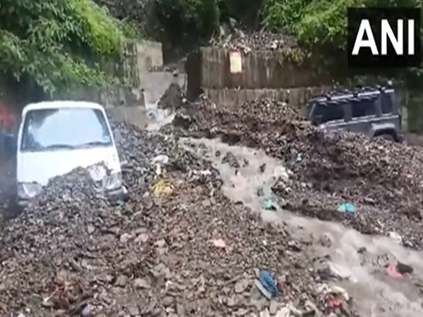 Visuals from Shimla following heavy rainfall (Photo/ANI)