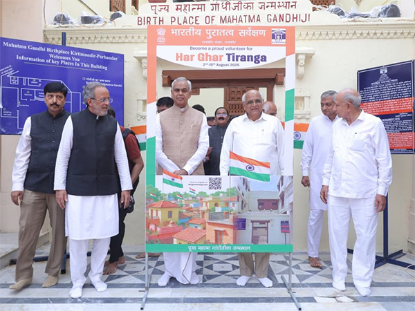 Gujarat Governor Acharaya Devvrat and CM Patel pay visit to Kirti Mandir (Photo/ANI)