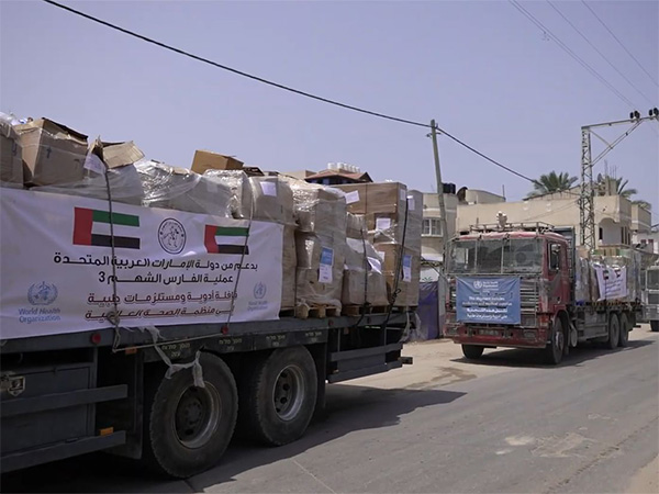 Operation Chivalrous Knight 3 delivers medicines, medical supplies to support Gaza's health sector (Photo/WAM)