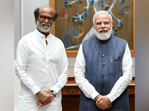 PM Modi, actor Rajinikanth (Photo/X@@narendramodi)