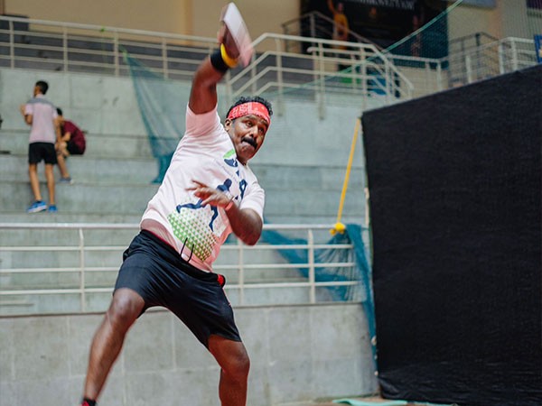 Player in action while playing Pickleball (Photo: UPA)