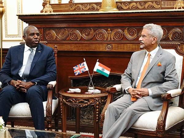 EAM S Jaishankar with UK Foreign Secretary David Lammy (File photo/ANI)