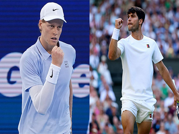 Carlos Alcaraz (right) Jannik Sinner (left). (Photo: @atptour X)