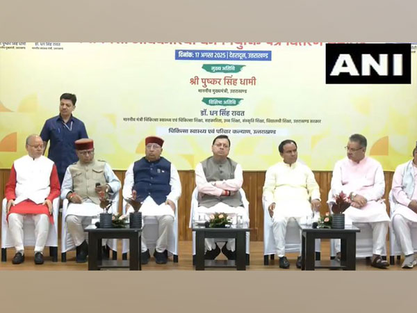 Uttarakhand CM Pushkar Singh Dhami distributed appointment letters to medical officers (Photo/ANI)