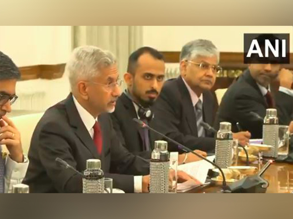 External Affairs Minister S Jaishankar during meeting with Chinese Foreign Minister Wang Yi (Photo/ANI)