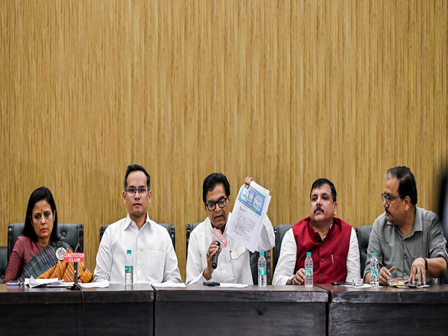 Opposition parties hold presser in Delhi (Photo/ANI)