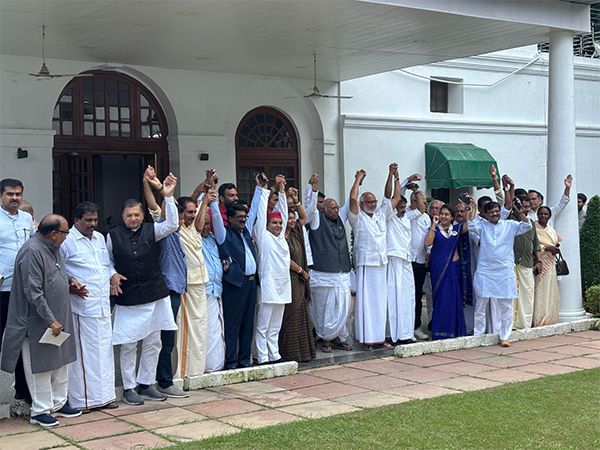 INDIA bloc leaders after meeting in national capital (Photo: ANI)