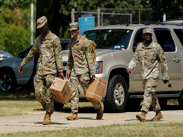 National Guard troops deployed on streets of DC amid federal takeover (File Photo/Reuters)