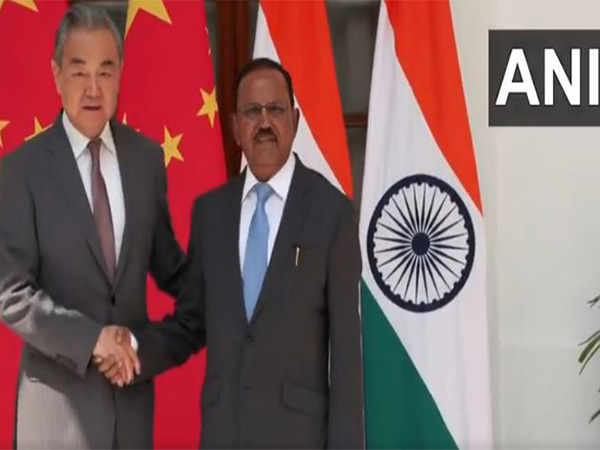 Chinese Foreign Minister Wang Yi and NSA Ajit Doval (Photo/ ANI)