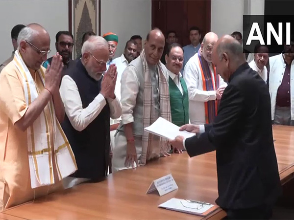 NDA's Vice Presidential candidate CP Radhakrishnan files nomination (Photo/ANI)