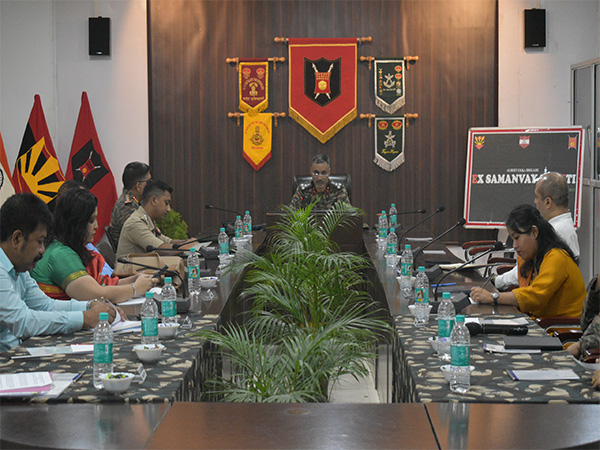 Indian Army personnel participate in the inauguration of Exercise Samanvay Shakti 2025 at Laipuli, Assam (Photo/Press Release)