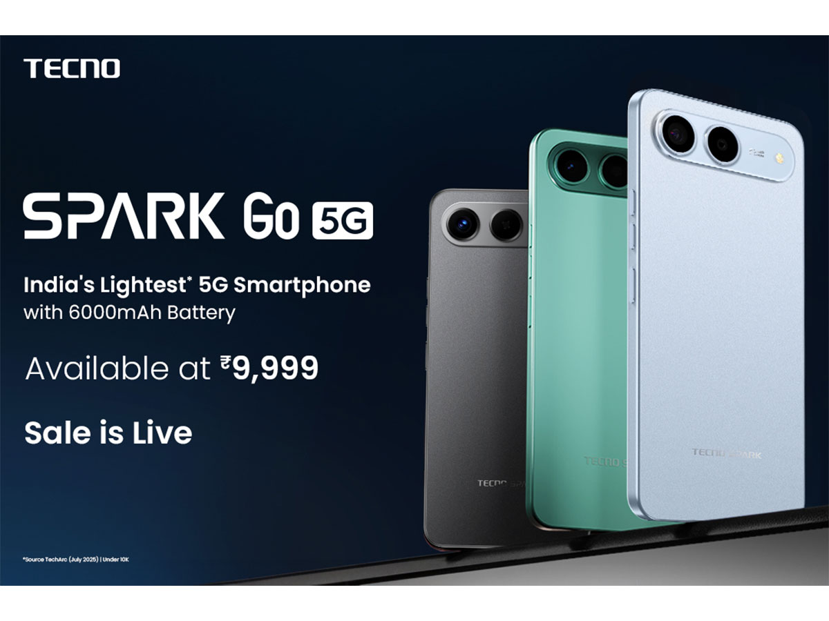 'Double Up' Your Expectation - TECNO Spark Go 5G Sale Starts August 21, Priced INR 9,999