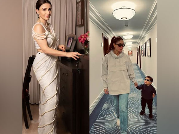 Soha Ali Khan and Kareena Kapoor with son Jeh (Photo: Instagram)