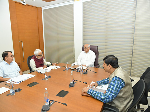 Gujarat CM Patel receives fourth recommendation report of GARC (Photo/ANI)