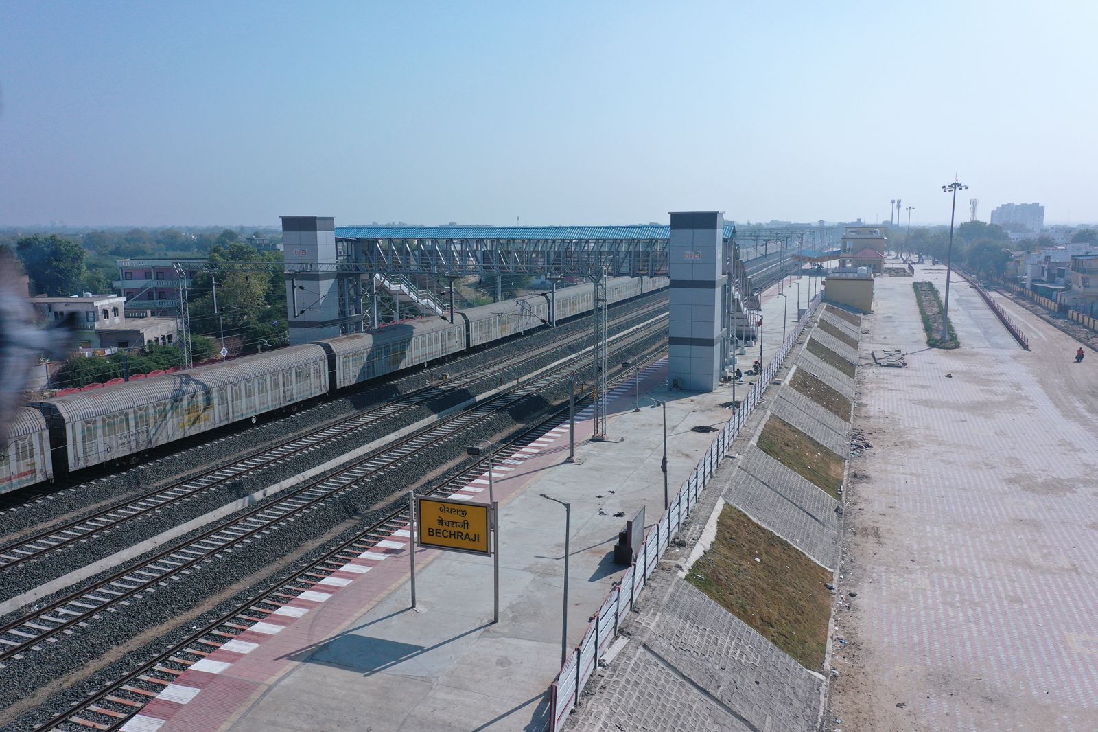 A visual of Bechraji railway station (Photo/CMO)