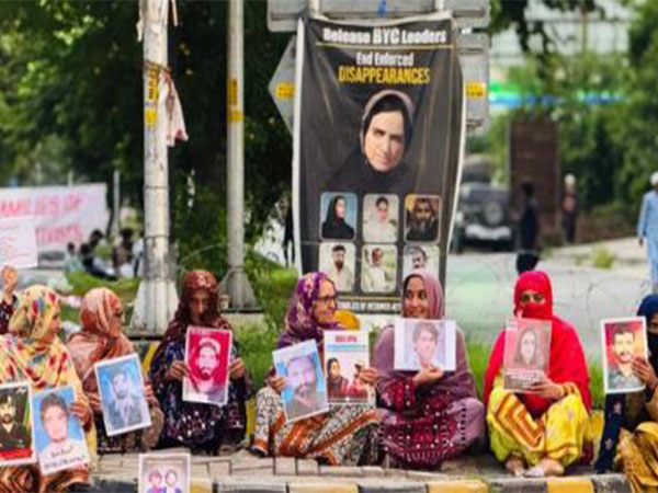 Sit-in protest in Pakistan over disappearance and detention of BYC leaders (Photo/ @TBPEnglish)