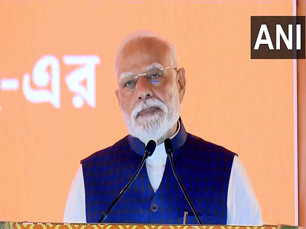 Prime Minister Narendra Modi addressed in Kolkata. (Photo/ANI)