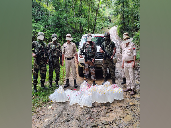 Illicit liquor recoverd by Assam Rifles (Photo @Assam Rifles)