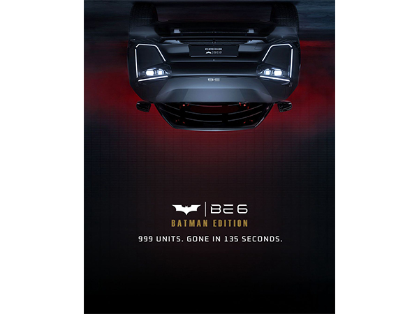 Mahindra BE 6 Batman Edition bookings (Image: Mahindra)