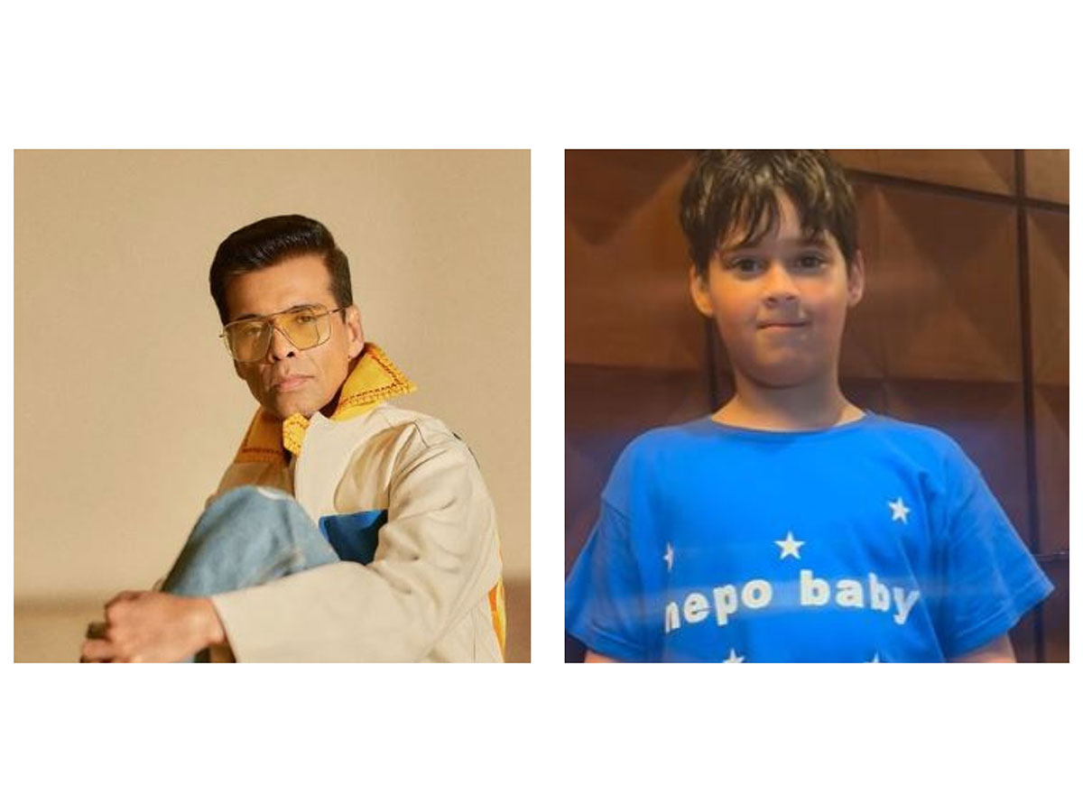 Filmmaker Karan Johar and his son Yash (Image source: Instagram)